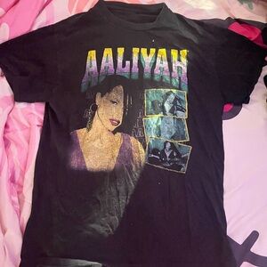 Black graphic short sleeve t-shirt.